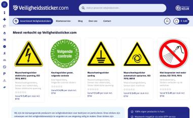 Schermafbeelding van veiligheidssticker.com