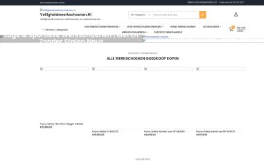 Schermafbeelding van veiligheidswerkschoenen.nl