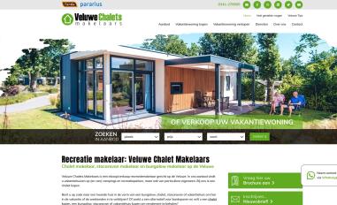 Schermafbeelding van veluwechalets.nl