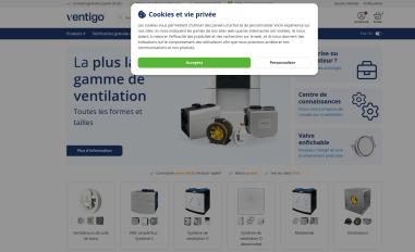 Schermafbeelding van ventigo.fr