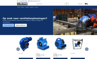 Schermafbeelding van ventilatieverhuur.nl