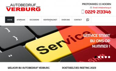 Schermafbeelding van verburg.nl