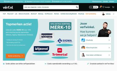 Schermafbeelding van verf.nl