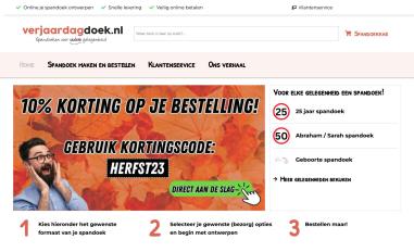 Schermafbeelding van verjaardagdoek.nl