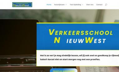 Schermafbeelding van verkeersschoolnieuwwest.nl