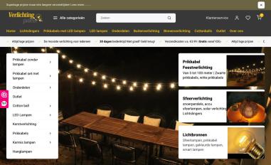 Schermafbeelding van verlichtingpaleis.nl