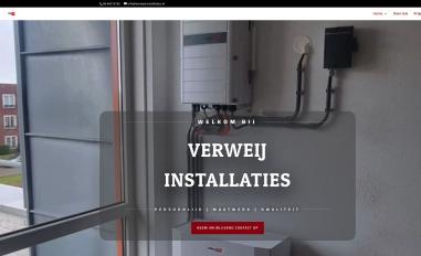 Schermafbeelding van verweij-installaties.nl