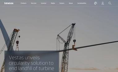 Schermafbeelding van vestas.com