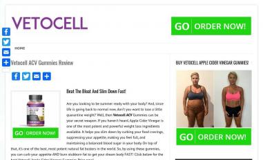 Schermafbeelding van vetocellacv.com