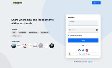 Schermafbeelding van vhearts.net
