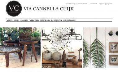 Schermafbeelding van viacannella.nl