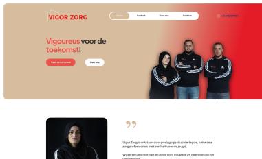 Schermafbeelding van vigorzorg.nl