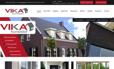 Schermafbeelding van vikakunststof.nl