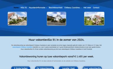 Schermafbeelding van villa91.nl
