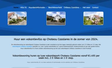 Schermafbeelding van villacazaleres.nl