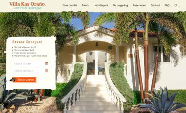 Schermafbeelding van villaopcuracao.nl
