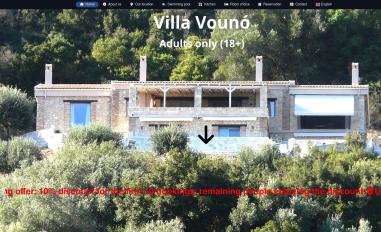 Schermafbeelding van villavouno.com