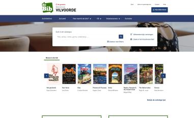 Schermafbeelding van vilvoorde.bibliotheek.be