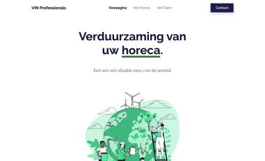 Schermafbeelding van vinprofessionals.nl