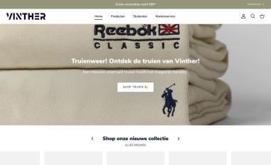 Schermafbeelding van vinther.nl
