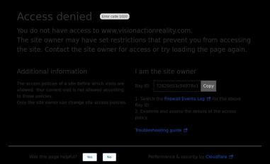 Schermafbeelding van visionactionreality.com