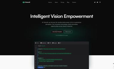 Schermafbeelding van visionai.framer.website