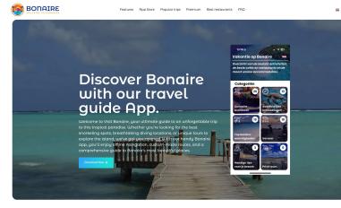 Schermafbeelding van visit-bonaire.com