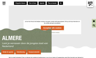 Schermafbeelding van visitalmere.com