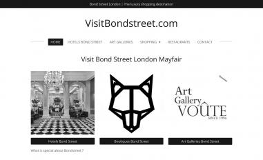 Schermafbeelding van visitbondstreet.com