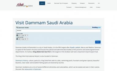 Schermafbeelding van visitdammam.com