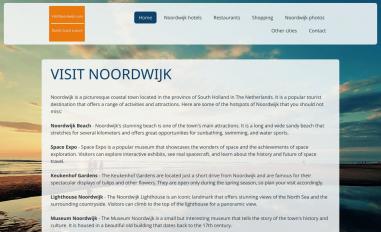 Schermafbeelding van visitnoordwijk.com