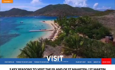 Schermafbeelding van visitstmaarten.com