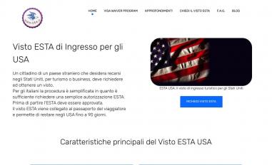Schermafbeelding van visto-usa.it