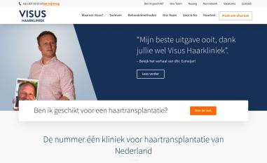 Schermafbeelding van visushaarkliniek.nl