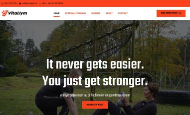 Schermafbeelding van vitaljym.nl