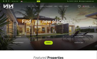 Schermafbeelding van vivi-realestate.com