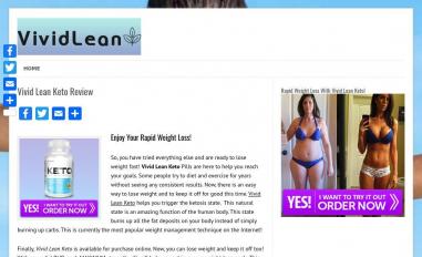 Schermafbeelding van vividleanketo.com