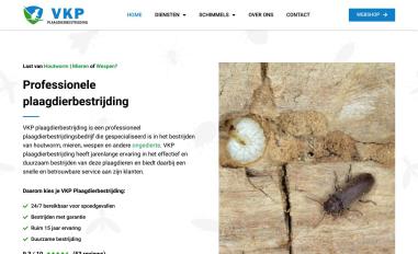 Schermafbeelding van vkpplaagdierbestrijding.nl