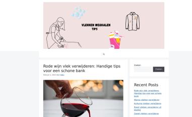 Schermafbeelding van vlekkenwegtips.nl