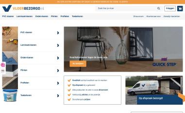 Schermafbeelding van vloerbezorgd.nl