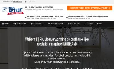 Schermafbeelding van vloerverwarmingnoordholland.nl