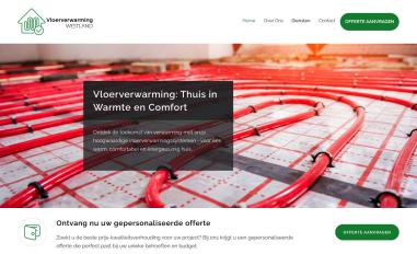 Schermafbeelding van vloerverwarmingwestland.nl