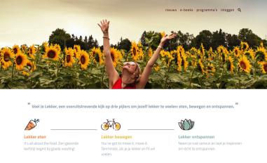 Schermafbeelding van voeljelekker.nl