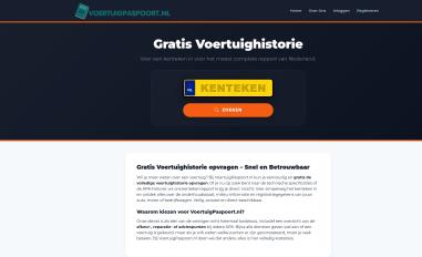 Schermafbeelding van voertuigpaspoort.nl