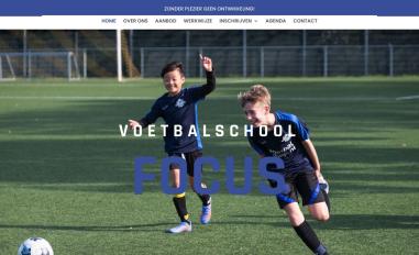 Schermafbeelding van voetbalschoolfocus.nl
