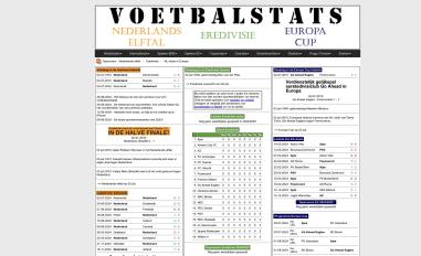 Schermafbeelding van voetbalstats.nl