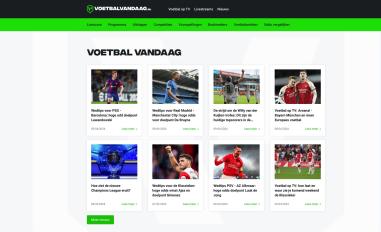 Schermafbeelding van voetbalvandaag.nl