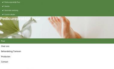 Schermafbeelding van voetzorgpuur.nl