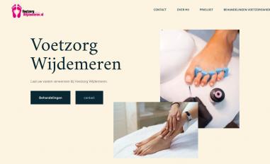 Schermafbeelding van voetzorgwijdemeren.nl