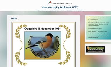 Schermafbeelding van vogelverenigingveldhovenv07.nl